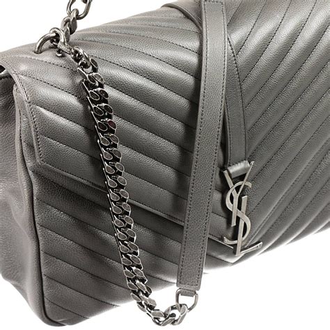 ysl college bag medium gray|ysl large college bag.